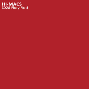Hi-Macs Solid Fiery Red S025